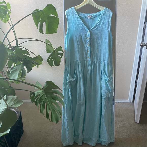 Dresses & Skirts - Linen maxi dress, Large